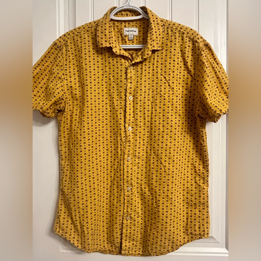 Frank and Oak Men's Short-Sleeve Button-Up Shirt